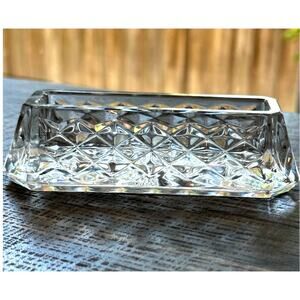 Waterford Crystal Westover Vintage Business Card Holder-Excellent